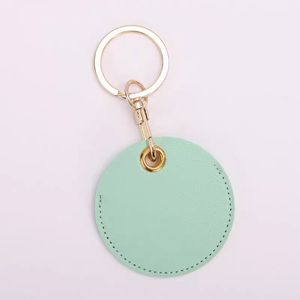 Zp-chất lượng cao chính hãng Da Keychain dập nổi in ấn tùy chỉnh logo Vòng Kim Loại Key Ring cá nhân Key holder Đối với xe - Product Image 3