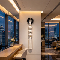 Décoration murale en macramé tissé à la main de style bohème de luxe avec anneau, idéale pour hôtels, villas et maisons – Vente directe usine, livraison directe