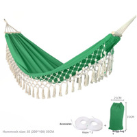 Ensemble hamac et support de jardin extérieur d'une capacité de 450 lb, hamac de camping en tissu à séchage rapide pour 2 personnes en toile durable
