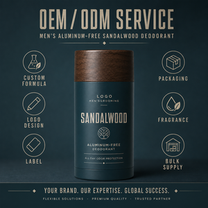 Desodorante en Barra de Sándalo ODM para el Cuidado Diario Masculino, Sin Aluminio, Sin Residuos, Protección Fresca, Aroma a Madera Natural, Aplicación Suave - Product Image 2