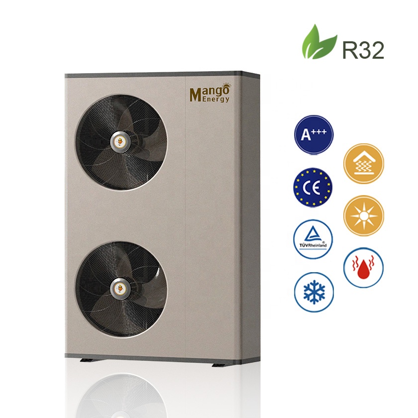 Воздушно-водяной R32 тепловой насос 16 кВт 18 кВт 20 кВт EVI DC инверторный водонагреватель DHW тепловой Прохладный