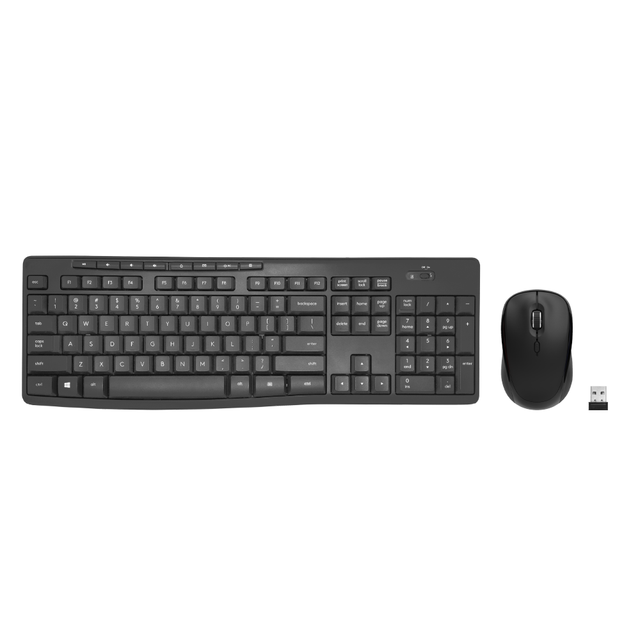 Hot Sale 2.4Ghz Mechanical Full Size Wireless Keyboard and Mouse Combo Set for Office Computer Use
