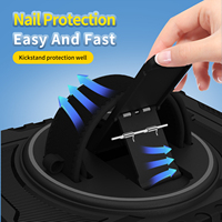 Étui de protection robuste pour tablette Samsung Galaxy Tab A9 Plus 11+ avec rotation à 90 degrés et fermeture intégrale