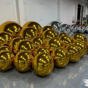 Globos Metálicos Decorativos Inflables con Forma de Espejo, Globo Gigante Brillante Iridiscente para Bodas y Eventos - Product Image 3