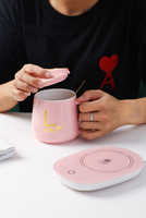 Tasse à café chauffante intelligente à contrôle de température 55 degrés avec coussin chauffant (CP011C) - Vente chaude