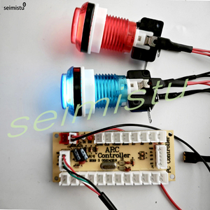 Tombol tekan Game <span class=keywords><strong>Arcade</strong></span> LED, cahaya Led 5V 12v bercahaya 30mm bulat <span class=keywords><strong>Arcade</strong></span> LED tombol tekan ButtonArcade - Product Image 6