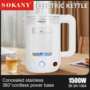 Bouilloire électrique 2.2 L 1500 W Bouilloire électrique rétro en acier inoxydable - Product Image 2