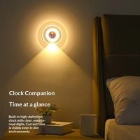 Lampe murale LED intelligente avec télécommande, lumière douce et protectrice pour les yeux, détecteur de mouvement corporel pour escaliers, chambre et porte