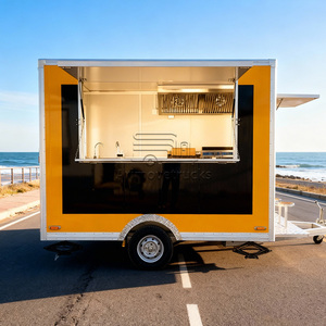 Remolque Food Truck para Kebab, Shawarma, Hamburguesas, Certificado por el Departamento de Transporte de EE. UU., Remolques de Comida BBQ con Porche y Baño Independiente - Product Image 1