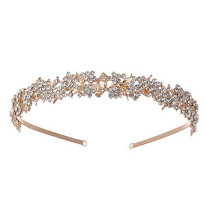 اكسسوارات الشعر المصنوعة يدويا للعروس عصابة رأس للنساء عرس عقال الزفاف - Product Image 1