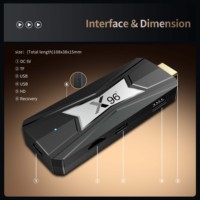 X96 Neo Android 14 Amlogic S905A(X5M) 4G ROM 32G RAM Mini TV Stick con Control Remoto por Voz BT de Fábrica X96