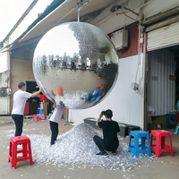 Boule disco géante personnalisée en gros, 150 cm, 200 cm, pour décoration