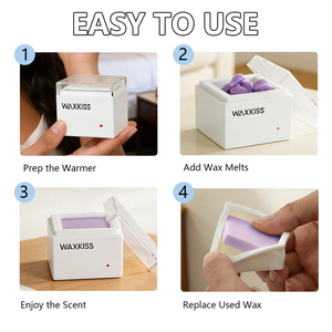 Desktop Square Wax <b>Heater</b> for Personal Grooming with Space-Saving Build - Product Image 4