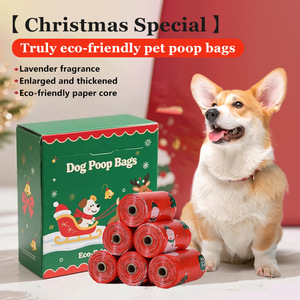 Bolsas para excremento de perro con aroma a lavanda, biodegradables, gruesas y ecológicas para la eliminación de desechos de mascotas. - Product Image 1