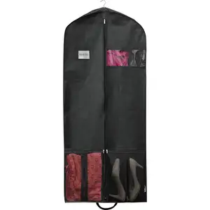 Custom 60Inch Heavy Duty hanging garment bag Suit Cover with Pocket for Suits Tuxedos Dresses Coats