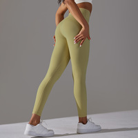 Hoge tailleband Geen camel toe-effect Vrij ontwerp Heupliftende contournaden Enkellange veelzijdige leggings voor dagelijks loungekleding