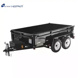 Hot Sale Euro Style Tractor Use Hydraulic 10ton,Heavy Duty Farm Tipping Trailer,Rear And Side Tipping