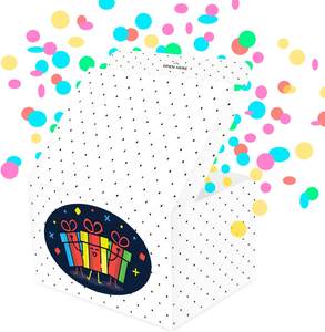 Boîte cadeau <span class=keywords><strong>surprise</strong></span> en papier <span class=keywords><strong>confettis</strong></span> explosif DIY, boîte cadeau <span class=keywords><strong>confettis</strong></span> pop-up pour fête d'anniversaire - Product Image 3