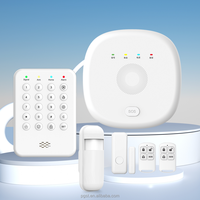 PGST TUYA Latest Portable ABS Wireless WiFi 2G Smart Security Alarm System Indoor Home Security Door Magnetic Infrared Tuya