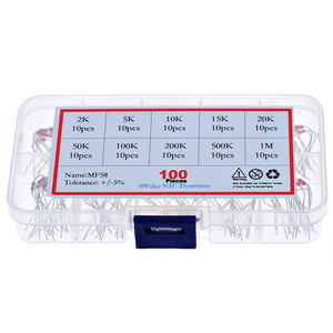 100 Pezzi <span class=keywords><strong>di</strong></span> 10 Specifiche (2K-1M) <span class=keywords><strong>Sensore</strong></span> <span class=keywords><strong>di</strong></span> <span class=keywords><strong>Temperatura</strong></span> <span class=keywords><strong>NTC</strong></span> per Fornello a Induzione MF58 Termistore Scatola Mista - Product Image 2
