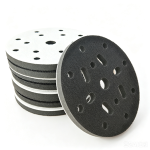 Almohadilla de espuma abrasiva de 6 pulgadas y 10 mm de grosor, OEM, con múltiples orificios, para amoladoras, almohadilla de interfaz de 150 mm con gancho y bucle, amortiguador suave - Product Image 2