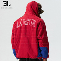 Veste bomber réversible en fausse fourrure léopard LARSUR Custom Factory, veste tactique utilitaire courte, veste de pilote en nylon satiné patchwork