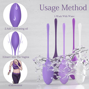 Bolas Ben Wa QIYI Recomendadas por Médicos para Exercícios Vaginais com Esterilizador, Pesadas, para Reparo dos Músculos do Assoalho Pélvico para Mulheres - Product Image 2