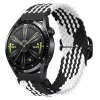 Bracelet de montre en nylon tressé Win-Win 20 mm 22 mm pour Huawei GT2 Garmin Samsung Galaxy Watch 4 5