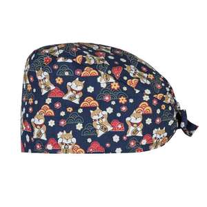 Topi scrub kura-kura ninja, tutup kepala miring unik untuk bedah hewan, tutup kepala bedah hewan - Product Image 1