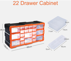 Boîtes de rangement en plastique pour outils à tiroirs pour vis - Product Image 4
