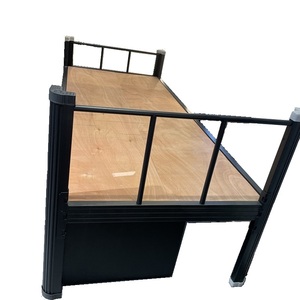 Easy Assemble Heavy Duty Company School Dormitory Small Apartment <b>Single</b> Layer Iron Steel <b>Bed</b> for Children and Adult - Product Image 2