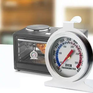 Termometer Oven memasak Stainless Steel seri klasik Dial 2 inci pemanggang BBQ dapur terlaris