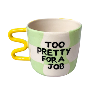 Icono hecho a mano y pintado a mano Taza de cerámica Linda taza de cita de café moderna Regalo de cumpleaños 21 para ella - Product Image 5
