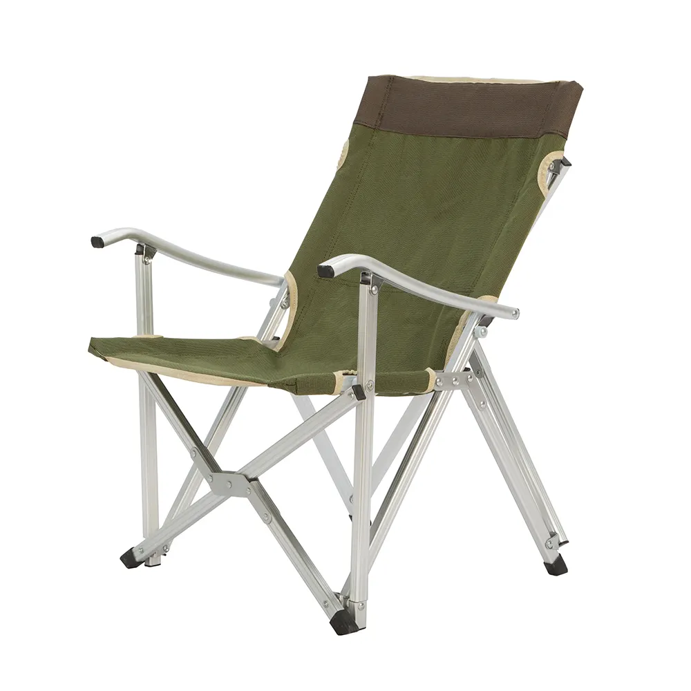 Morden design portátil dobrável de alumínio ao ar livre relaxar cadeira de praia dobrável cadeira de acampamento