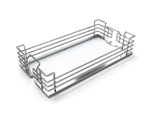 Tall Kitchen Cabinet Pull-Out <b>Rack</b> With Stainless Steel <b>Wire</b> <b>Shelves</b> And Soft Close Door For Pantry Storage - Product Image 3