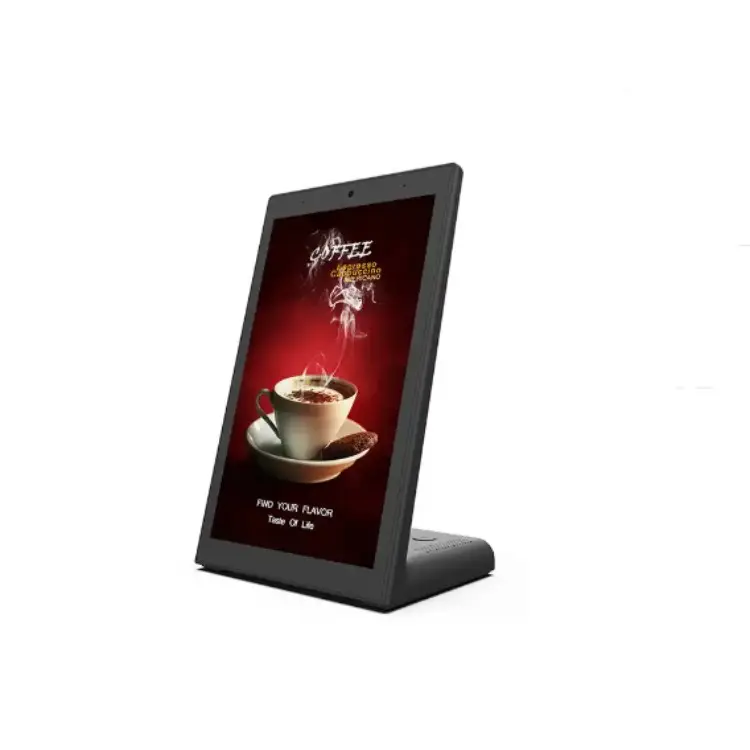Вертикальный цифровой Signage Desktop 10 дюймов сенсорный экран панели Android планшетный ПК ЖК-дисплей рекламный монитор