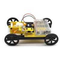 Petits kits de robotique d'éducation scientifique de bricolage voiture de changement de vitesse régulation à trois vitesses aides technologiques de transmission mécanique
