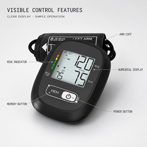 Monitor de Presión Arterial para Brazo con Detección de Latidos Irregulares, 2 x 150 Memorias, Brazalete Universal para Cuidado de la Salud en el Hogar - Product Image 4