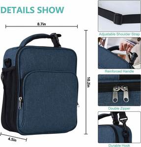 Insulated Lunch <b>Box</b> for Men Women Leakproof Cooler <b>Small</b> Lunch Bag With Adjustable Shoulder Strap - Product Image 2