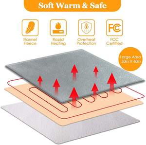 12v coperta da neve elettrica coperta da viaggio riscaldata per auto e rv per riscaldamento a clima freddo coperta couture chauffante inverno - Product Image 2