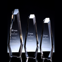 Trophée en cristal haut de gamme sur mesure pour récompenser les champions de compétitions d'employés exceptionnels – Artisanat créatif en cristal
