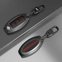 Kompatibel dengan Penutup Kunci Nissan, Casing Pelindung Kunci Mobil untuk Nissan Altima Rogue Sentra Pathfinder Remote Smart Key