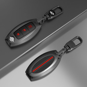 ปลอกหุ้มกุญแจรถใช้ได้กับ Nissan <span class=keywords><strong>Key</strong></span> FOB เคสป้องกันสำหรับ Nissan Altima Rogue SENTRA Pathfinder Smart <span class=keywords><strong>KEY</strong></span> - Product Image 4