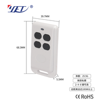 Nouveau modèle 4 boutons, vente en gros, télécommande, clé de porte, interrupteurs de porte