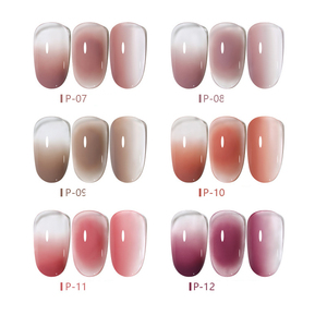 Logotipo personalizado <span class=keywords><strong>Pastel</strong></span> ojo de gato <span class=keywords><strong>Rosa</strong></span> LED Gel esmalte de <span class=keywords><strong>uñas</strong></span> estilo francés DIY aplicación imán impermeable Nail Art Gel botella embalaje - Product Image 3