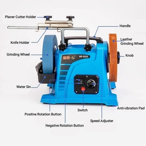 Machine à affûter multifonctionnelle CNC, 17 kg, usage domestique intensif, 8 pouces, 3 kW, faible vitesse, affûteur de couteaux électrique, refroidissement par <span class=keywords><strong>eau</strong></span> - Product Image 6