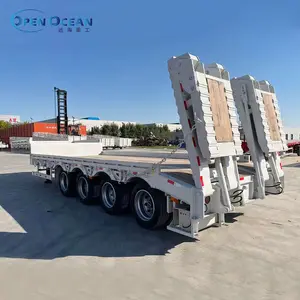 مقطورة شاحنة صينية بقدرة 20 50 80 طن بمحور 3/4/5 مع قدرة على تقليص القيادة وشاحنة شاحنة يمكن إطالة القيادة بها