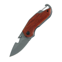 Couteau de poche miniature Bochen en acier inoxydable 3Cr13 avec manche en bois, couteau pliant tactique pour le camping en plein air, couteau à fruits