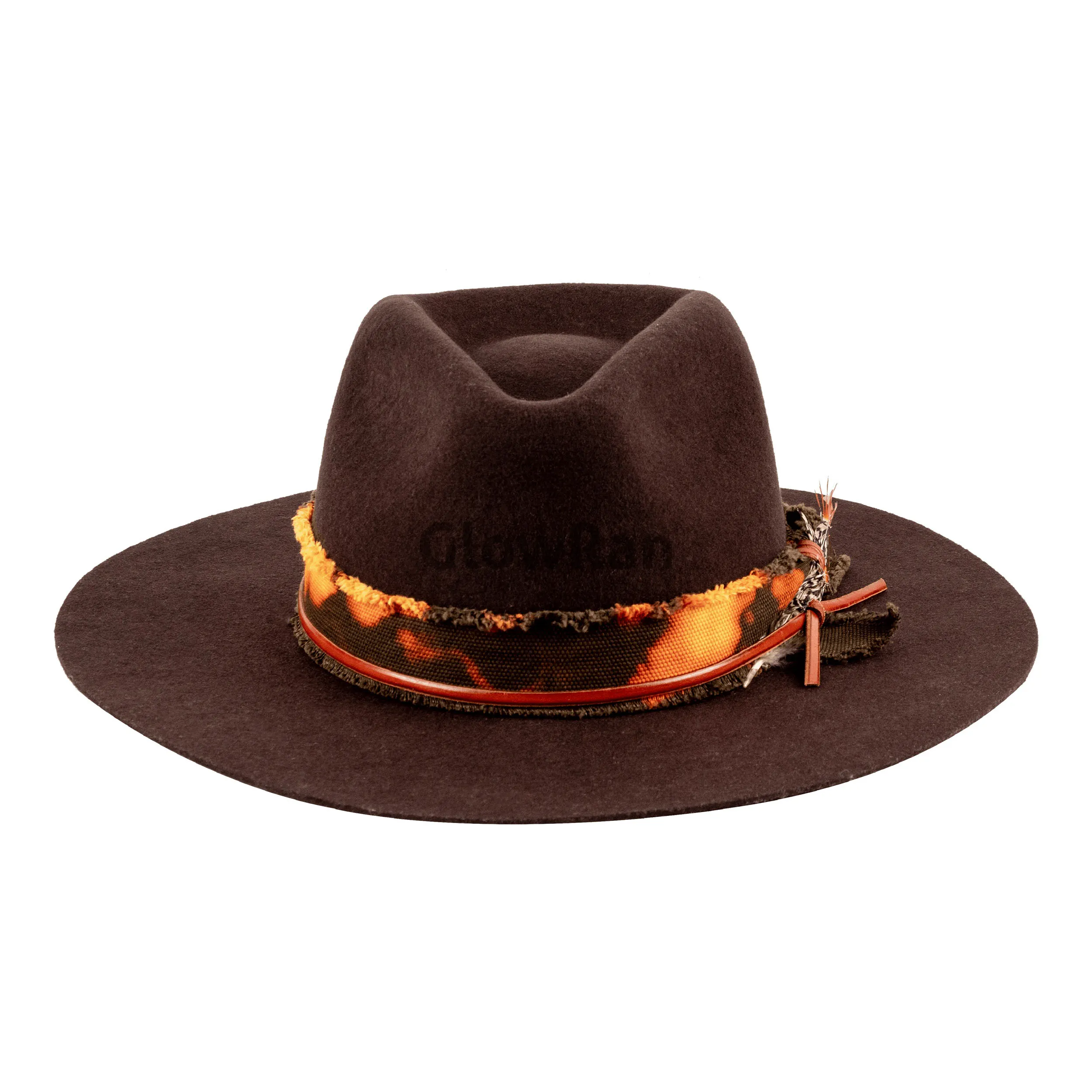 قبعة عصرية للنساء Fedora من الصوف الأسترالي بنسبة 100% جاهزة للشحن إصدار عام 2024 من Glowran
