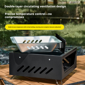 Estufa Portátil Cuadrada de Carbón para Hogar, Interior, para Tostar Té, Acampar al Aire Libre, Parrilla para Barbacoa, Calentador - Product Image 2